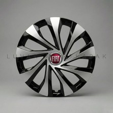 Luvak Fiat Egea Uyumlu Jantkapağı - 15" Inç - 1 Takım (4 Adet) - Çelik Görünümlü 1080R15