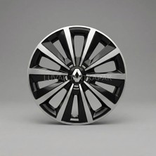 Luvak Renault Symbol Uyumlu Jantkapağı - 15 Inç - 1 Takım (4 Adet) - Çelik Görünümlü 1100R15