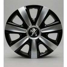 Luvak Peugeot 206 Uyumlu Jantkapağı - 14 Inç - 1 Takım (4 Adet) - Çelik Görünümlü 1010R14