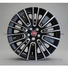 Luvak Fiat Fiorino Uyumlu Jantkapağı 15 Inç 5 Bijon (4 Adet) Çelik Görünümlü 1120R15