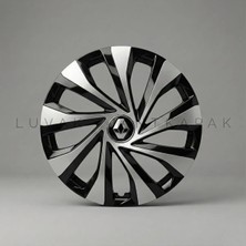 Luvak Renault Laguna Uyumlu Jantkapağı - 15 Inç - 1 Takım (4 Adet) - Çelik Görünümlü 1080R15