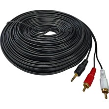 Antenci Multibox 2rca-3.5mm 20METRE Stereo Aux Kablo Gold