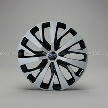 Luvak Ford C Max Uyumlu Jantkapağı - 16 Inç - 1 Takım (4 Adet) - Çelik Görünümlü 1090R16