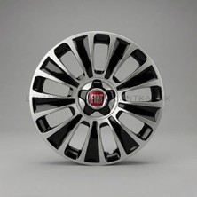 Luvak Fiat Egea Uyumlu Jantkapağı - 16 Inç - 1 Takım (4 Adet) - Çelik Görünümlü 1070R16