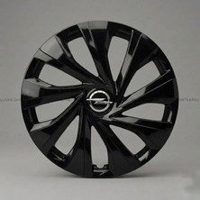 Luvak Opel Astra Uyumlu Siyah Jantkapağı - 15 Inç - 1 Takım (4 Adet) - Çelik Görünümlü 1140R15