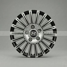Luvak Hyundai Matrix Uyumlu Jantkapağı - 15 Inç - 1 Takım (4 Adet) - Çelik Görünümlü 1060R15