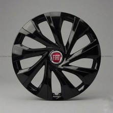 Luvak Fiat Doblo Uyumlu Jantkapağı - 15 Inç - 1 Takım (4 Adet) - Çelik Görünümlü 1140R15