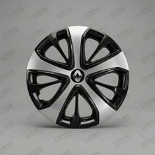 Luvak Renault Symbol Uyumlu Jantkapağı - 15 Inç - 1 Takım (4 Adet) - Çelik Görünümlü 1040R15