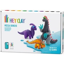 Hey Clay Yaratıcı Kil Seti - Ankylosaurus, Parasaurolophus, Therizinosaurus
