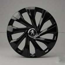 Luvak Peugeot 301 Uyumlu Jantkapağı - 15 Inç - 1 Takım (4 Adet) - Çelik Görünümlü 1140R15