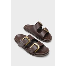 Capone Outfitters Ilyssa Iki Bantlı Tokalı Kadın Terlik