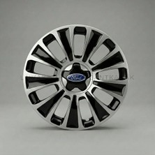 Luvak Ford C Max Uyumlu Jantkapağı - 16 Inç - 1 Takım (4 Adet) - Çelik Görünümlü 1070R16