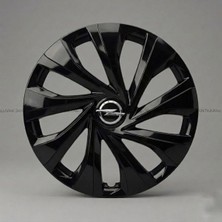Luvak Opel Vectra Uyumlu Siyah Jantkapağı - 14 Inç - 1 Takım (4 Adet) - Çelik Görünümlü 1140R14