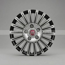 Luvak Fiat Fiorino Uyumlu Jantkapağı - 15 Inç - 1 Takım (4 Adet) - Çelik Görünümlü 1060R15