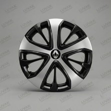Luvak Renault Clio Uyumlu Jantkapağı - 15 Inç - 1 Takım (4 Adet) - Çelik Görünümlü 1040R15