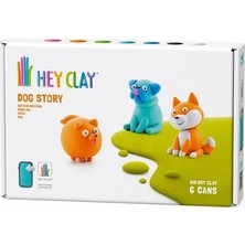 Hey Clay Yaratıcı Kil Seti - Spitz, Shiba Inu, Pug