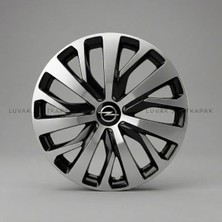 Luvak Opel Astra Uyumlu Jantkapağı - 16 Inç - 1 Takım (4 Adet) - Çelik Görünümlü 1090R16