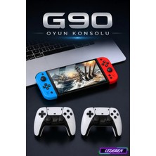 L'edoren G90 Çift Kollu 7 Inç IPS Retro El Oyun Konsolu 10000+ Oyun 4000MAH