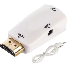 Empressco Concord C-844 HDMI To VGA Aux Dönüştürücü Kablosu Renkli Elektronik Aksesuar