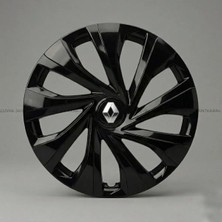 Luvak Renault Clio Uyumlu Jantkapağı - 15 Inç - 1 Takım (4 Adet) - Çelik Görünümlü 1140R15