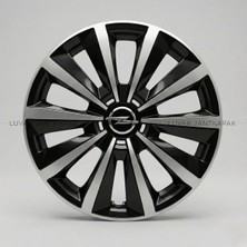 Luvak Opel Astra Uyumlu Jantkapağı - 15 Inç - 1 Takım (4 Adet) - Çelik Görünümlü 1100R15