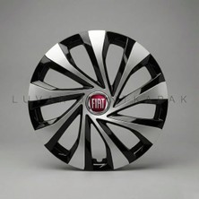 Luvak Fiat Palio Uyumlu Jantkapağı - 14" Inç - 1 Takım (4 Adet) - Çelik Görünümlü 1080R14