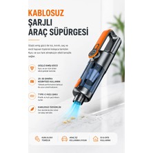 Renklime Yüksek Emiş Güçlü Taşınabilir Araç Süpürgesi
