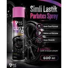 Simli Lastik Parlatıcı Sprey Luster Shine 600 ml