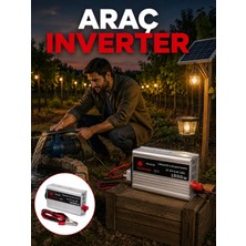 Renklime Akü Gücünü Ev Elektriğine Dönüştüren Güçlü Invertör 1500W