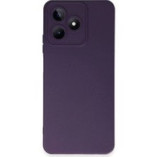Drop Tedarik Realme C53 Kılıf Nano Içi Kadife Silikon - Mor
