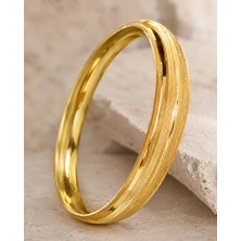 Sarezza Gold 22 Ayar Altın Ağaç Kabuğu Model Bebek ve Çocuk Bileziği 5,4-5,5 gr