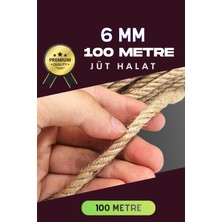 ForWhat Büro Ev Ofis Dekoru Için 6mm 100MT Jüt Halat Hasır Ip Urgan Süs