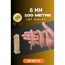 ForWhat Büro Ev Ofis Dekoru Için 8mm 100MT Jüt Halat Hasır Ip Urgan Süs
