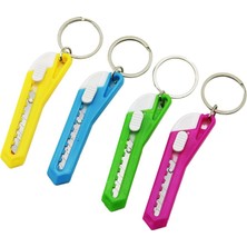My Best Store Mini Falçata Anahtarlık - Plastik Gövde - Karışık Renk