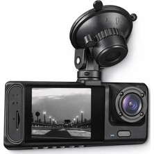 Wolf Star Mr-15 2'' 1296P Siyah Süper Hd 3 Kameralı Araç Dvr