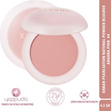 Klavuu Kore Inci Özü Içeren, Doğal Ve Pürüzsüz Görünüm Sağlayan Allık 04 Angora Pink Powder Blusher