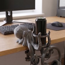 Nokta Labs Ahtapot Tasarımlı Masaüstü Kulaklık Standı ve Bardaklık - Octopus Cup Holder & Headset Stand