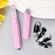 Aba Nails 3’ü 1 Arada Halka ve Dalga Efektli Pembe Kedi Gözü Kalıcı Oje Mıknatısı Cat Eye Magnet WDCAT02