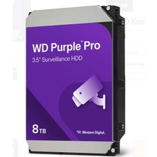 8 Tb Wd 3.5 Purple Pro Sata3 7200RPM 256MB 7/24 Guvenlık WD8002PURP (3 Yıl Resmı Dıst Garantılı)