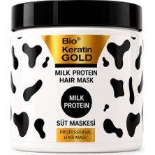 Bio Keratin Gold Milk Protein Hair Mask Süt Proteinli Saç Maskesi 500ML Yoğun Nem Onarım