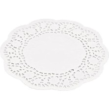 Empressco Dantel Kağıt Karton Çay Meşrubat Bardak Altlığı - Beyaz - 9 Cm. - 500 Adetlik Paket