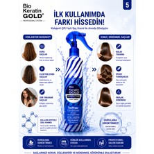 Bio Keratin Gold Kolajenli Çift Fazlı Fön Suyu 400 ml Kokusuz Güçlendirici Plastik Malzeme