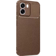 Motto Ticaret Newface Oppo Oppo A6T 5g Auto Focus Karbon Kapak - Kahverengi
