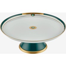 Vista Alegre Emerald Yeşil Porselen Kek Standı 28 cm