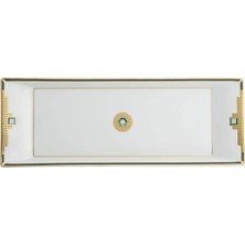 Vista Alegre Emerald Yeşil Porselen Servis Tabağı 32X12 cm