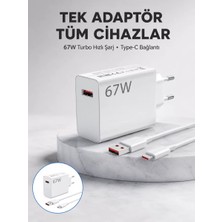 Cm Store 67 Watt Güvenli Hızlı Şarj Adaptörü Samsung M31 M33 M51 Uyumlu Yeni Nesil