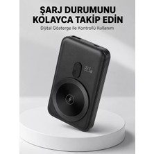 Cm Store LCD Ekranlı Kablosuz Powerbank Type C ve USB Çıkışlı Yeni Nesil