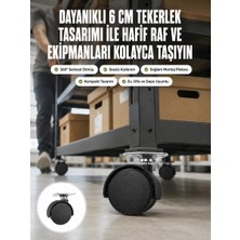 Cm Store 6 cm Döner Kilitsiz Ayak Tek Parça