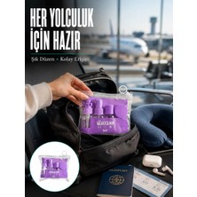 Cm Store Taşınabilir 5’li Seyahat Banyo Seti Şampuanlık Sprey Krem Kutusu Yeni Nesil
