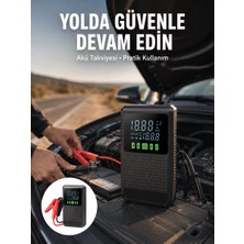 Cm Store Şarjlı Araç Akü Takviyeli Hava Pompası Powerbank Özellikli Yeni Nesil